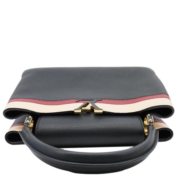 Louis Vuitton Capucines MM Taurillon Leather Satchel Bag Black - Picture 4 of 12